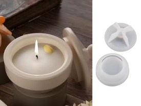 Molde silicona mini pote liso